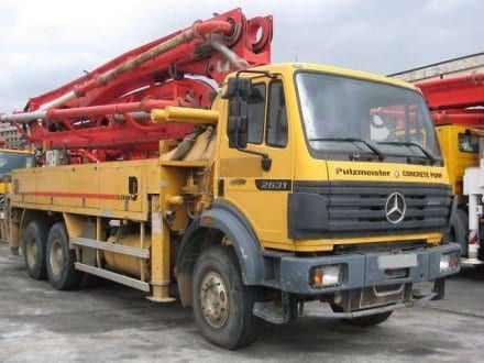 Аренда автобетононасоса MERCEDES Putzmeister 28 м