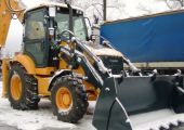 Аренда экскаватора погрузчика Hyundai H940S в Москве