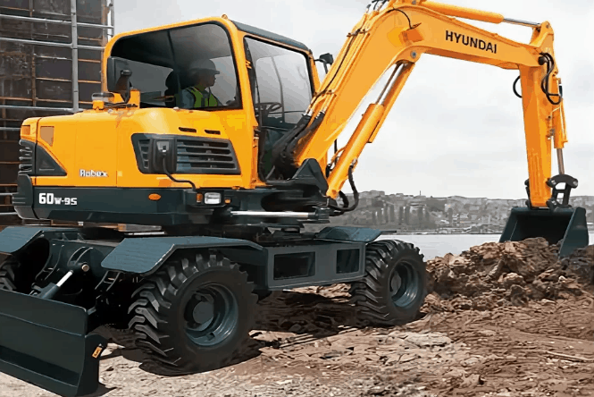 Аренда колесного экскаватора Hyundai 140W-7
