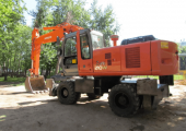 Аренда колесного экскаватора Hitachi ZX210W в Москве