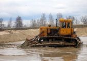 Аренда бульдозера Т-170Б (болотоход) в Москве
